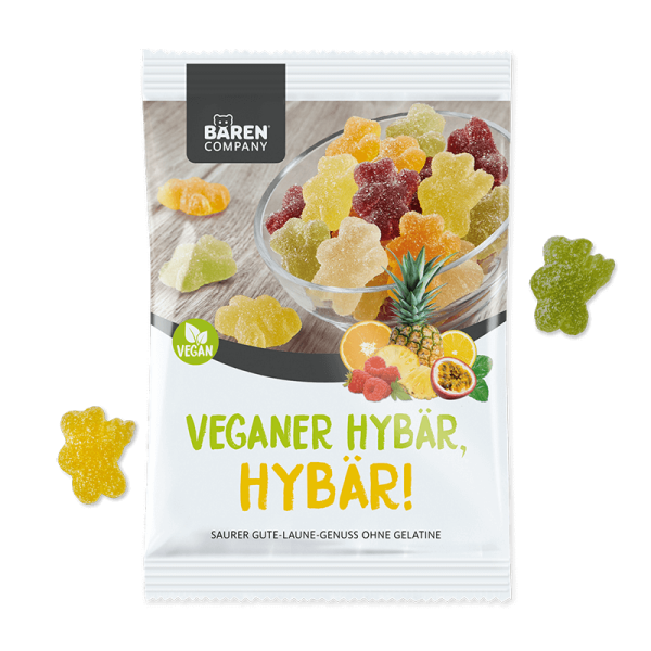 Veganer Hybär, Hybär, saures Fruchtgummi 150g